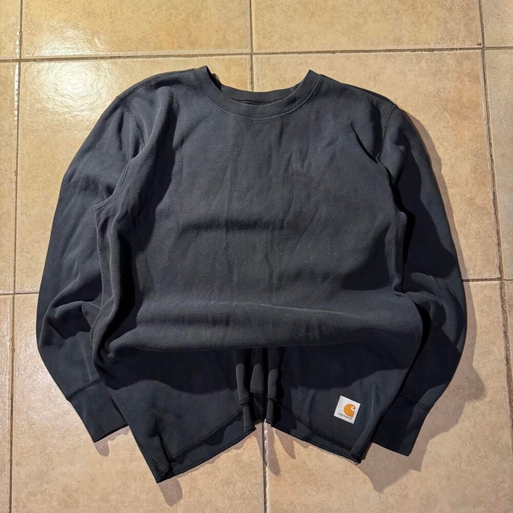 Vintage y2k carhartt black thermal Size XL in Mens